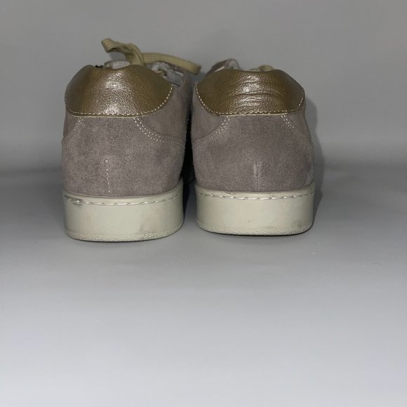 The David Tate Women Sneakers Beige Genuine Leather NWT - Picture 7 of 13